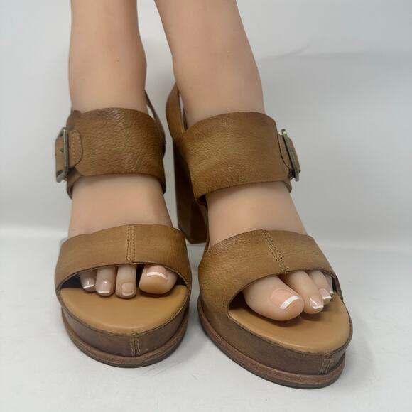 EUC/Like New KORK-EASE Carmel Leather Platform Sandals SZ9 - Picture 7 of 13